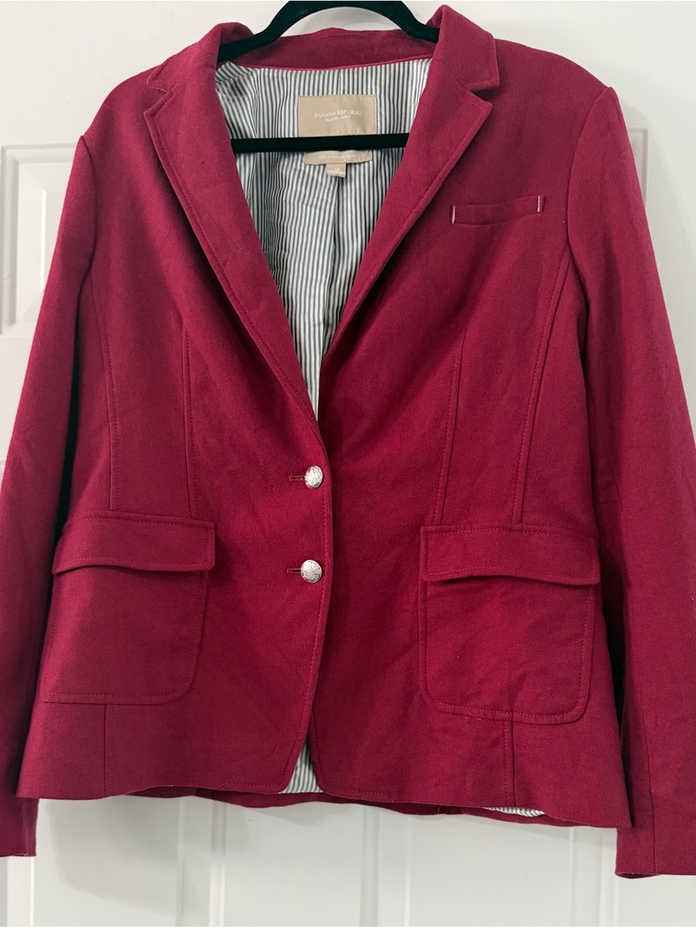 Banana Republic Deep Wine Blazer Jacket